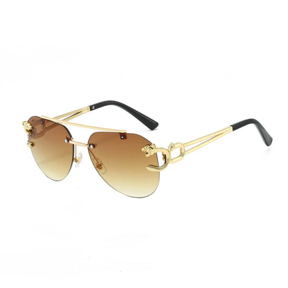 Gradient aviator sunglasses 