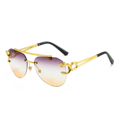 Gradient aviator sunglasses 